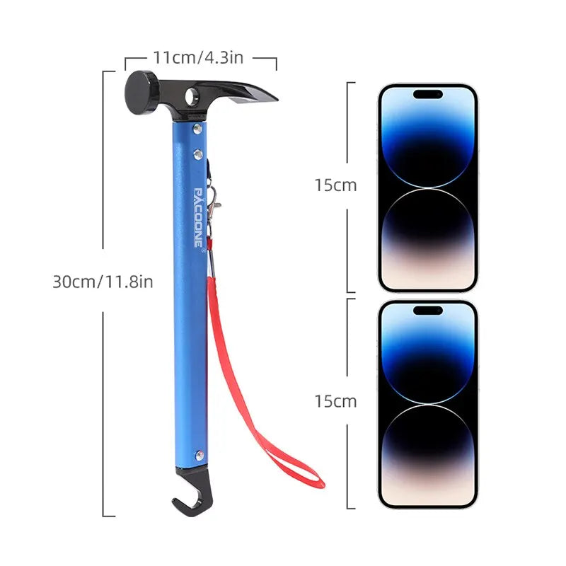 Camping Hammer with Tail Hook